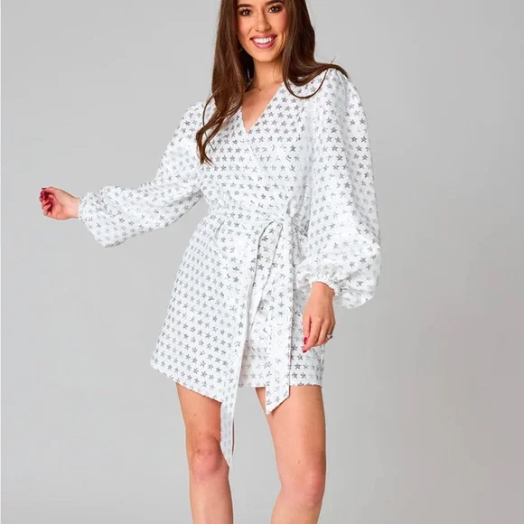 Glam Sequin Wrap Dress - Picture 1 of 2